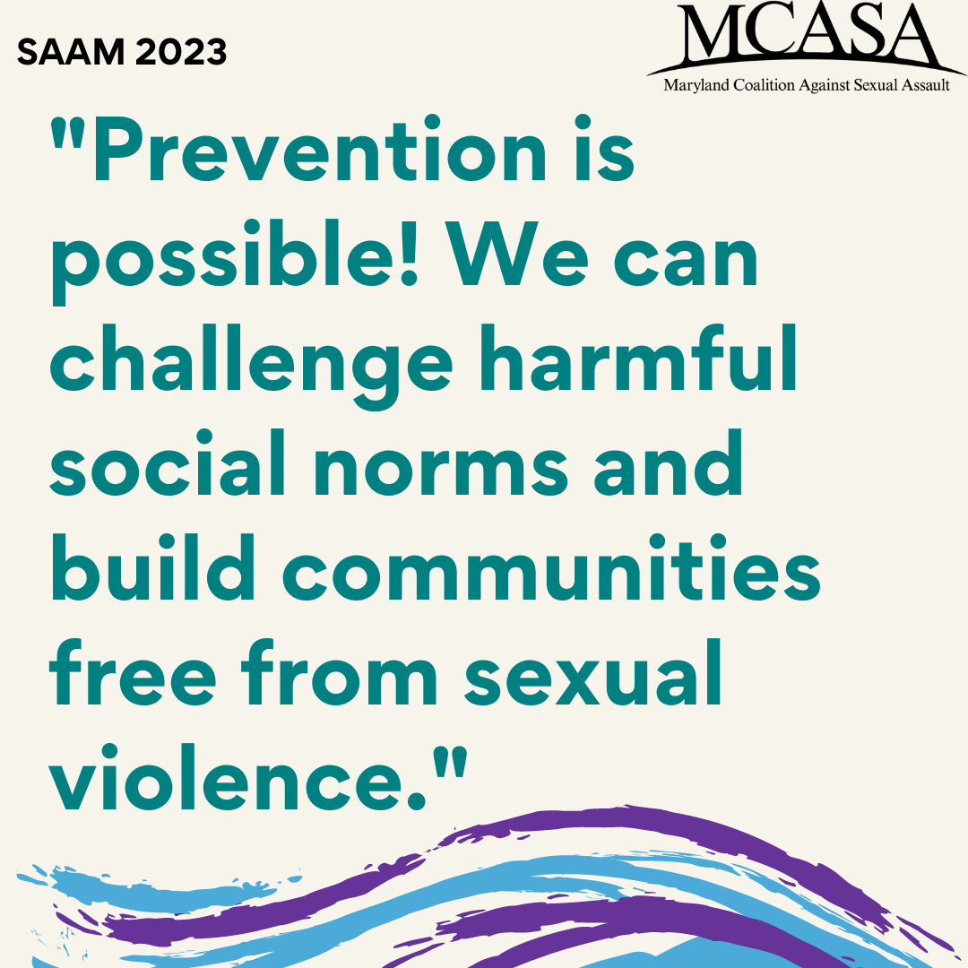 Sexual Assault Awareness Month Maryland Coalition Against Sexual Assault